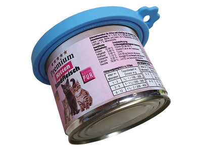 Silicone Lid for Pet Food Tins - 3 Sizes (6.5cm, 7.5cm, 8.5cm) Dishwasher Safe