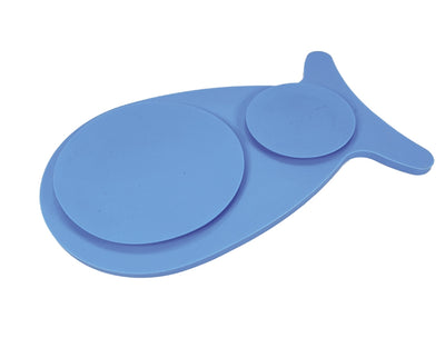 Silicone Slow Feeder Dog Bowl Fish Shape - Non-Slip with Suction Cup | Nobby
