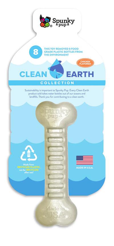 Clean Earth Recycled Dog Bone | Eco-Friendly Dog Chew Toy