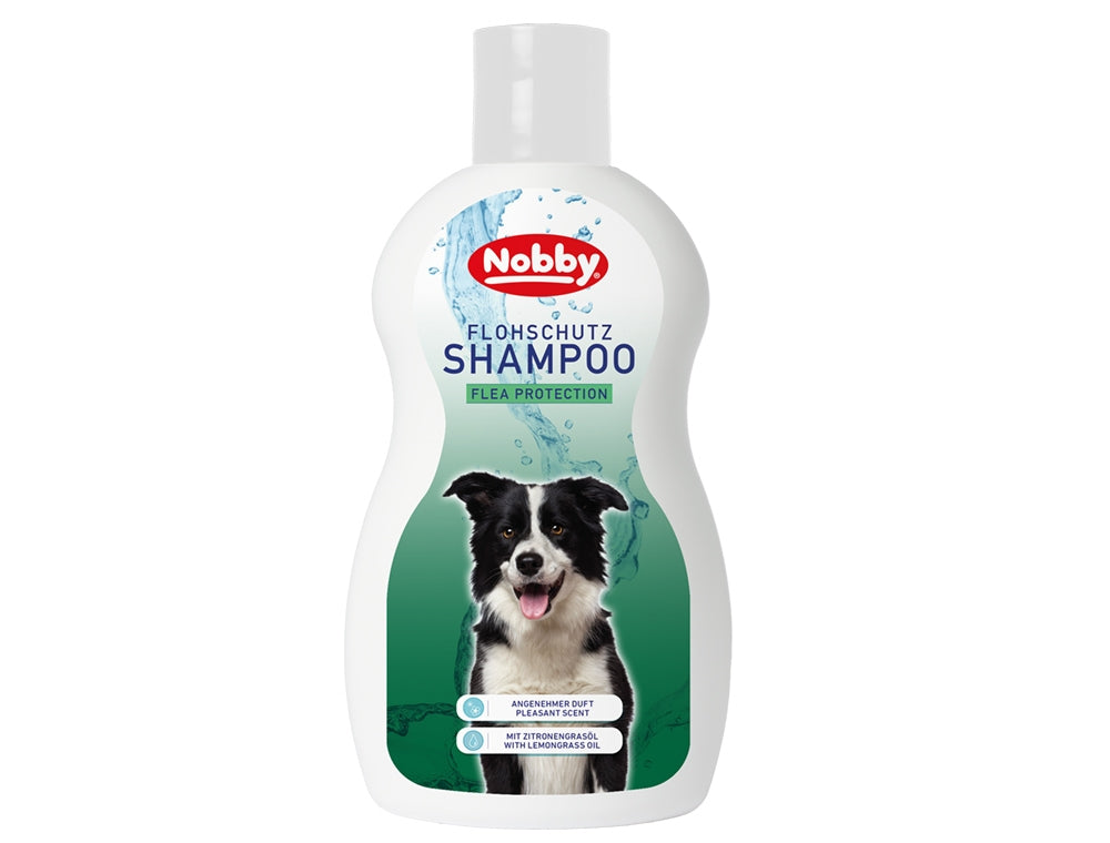 Flea Protection Dog Shampoo 300ml - Lemongrass Formula by Nobby