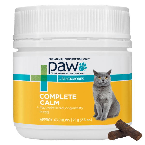 PAW Complete Calm Chews for Cats 75g - Natural Calming Supplement by Blackmores