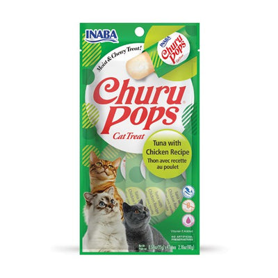 Inaba Churu Pops Cat Treats - Tuna & Chicken 15g x4 Pack