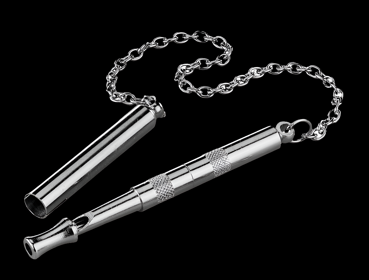 Dog Training Whistle Metal 11cm - Professional Dressage Whistle
