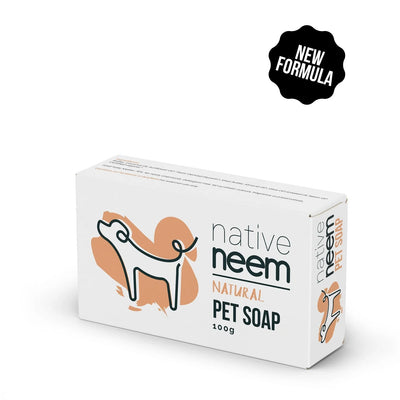 Pet Soap Bar Organic Neem 100g - Natural Fragrance with Essential Oils for Dogs & Cats | BioGro Certified