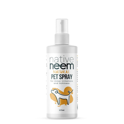 Pet Spray Organic Neem 125ml - Natural Skin Soother & Flea Repellent for Dogs | BioGro Certified