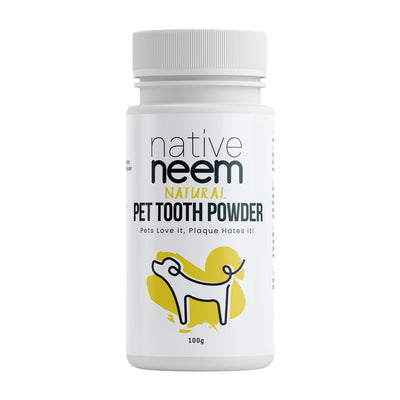 Pet Tooth Powder Organic Neem 100g - Natural Dental Care for Dogs & Cats | BioGro Certified