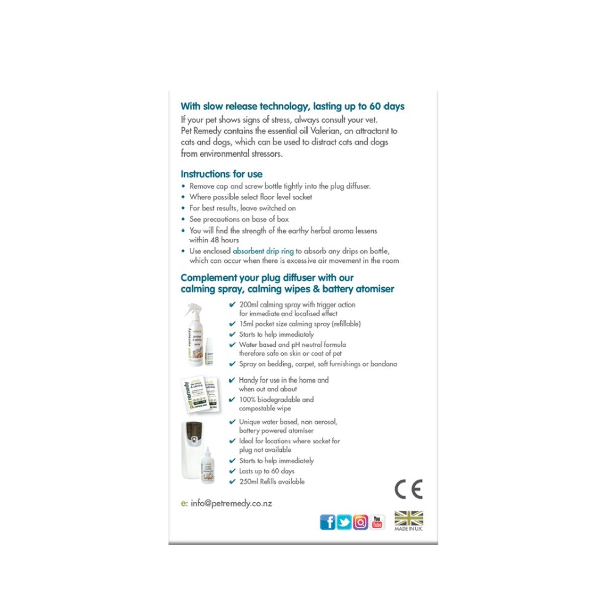 Pet Remedy Cat & Dog Calming Plug In Diffuser by Pet Remedy