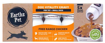 Earthz Pet Vitality Gravy for Small Dogs - Chicken Flavour 5 Pack