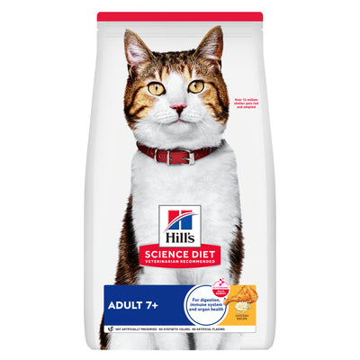 Hill's Science Diet Adult 7+ Senior Cat Food - Premium Nutrition for Mature Cats 6kg