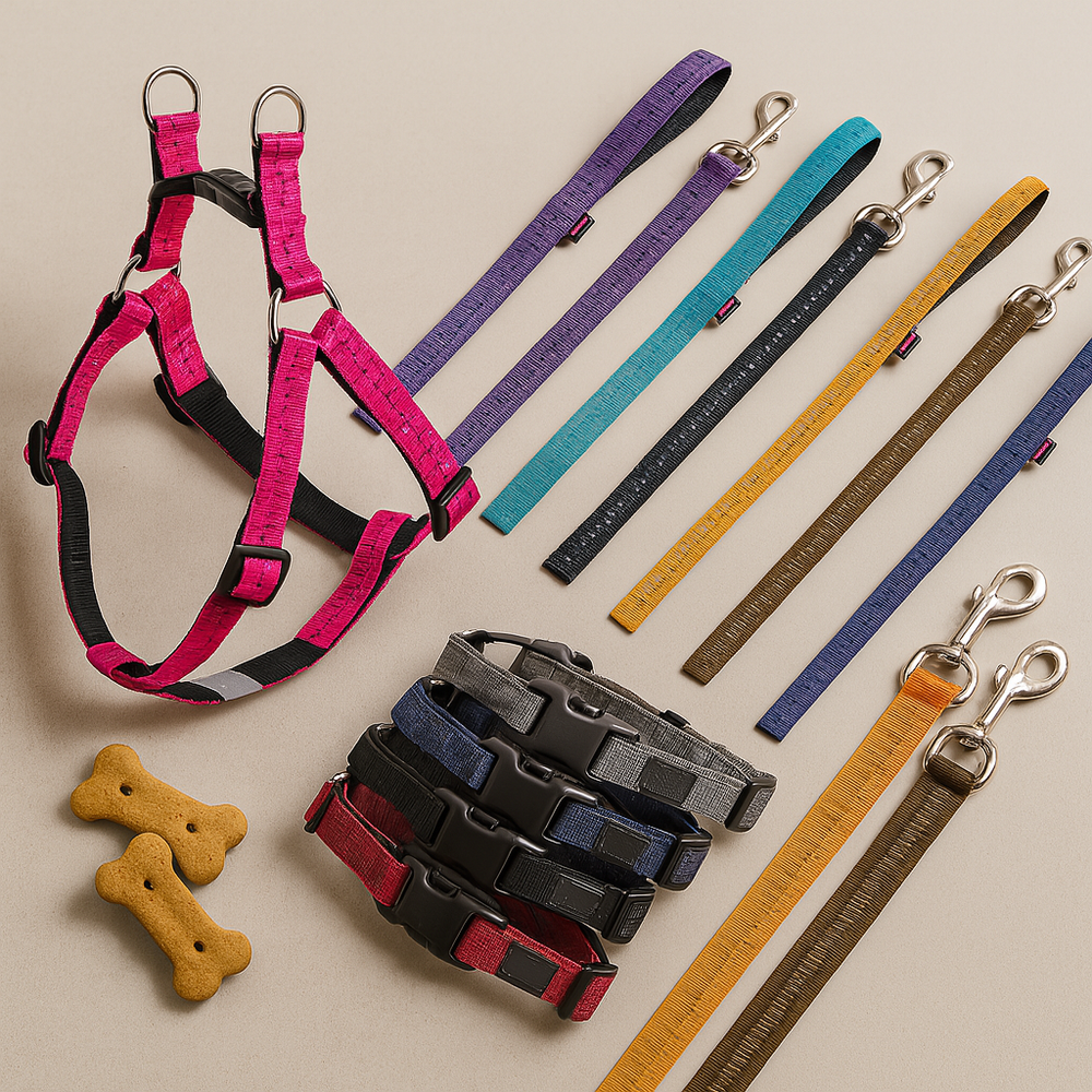 🐾 Dog Collars, Leashes & Harnesses