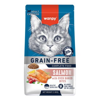 Wanpy Grain Free Adult Cat Food Salmon Recipe 1.5kg
