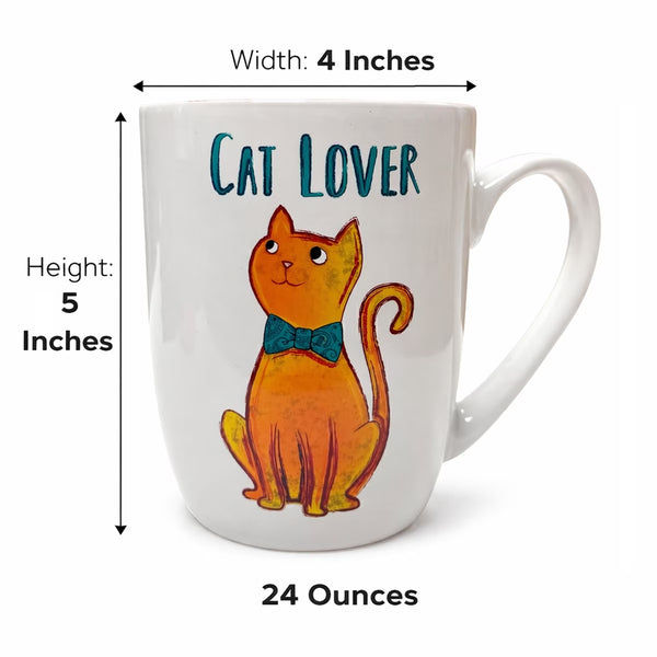 Petrageous Cat Lover Ceramic Mug - 24oz