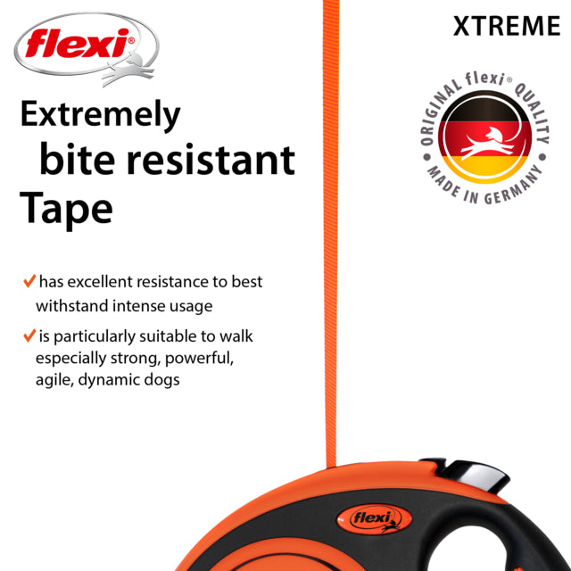 Flexi Extreme bite resistant tape with branding and product details on a white background