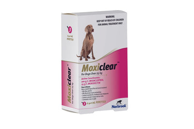 Moxiclear Flea & Worm Treatment for Dogs Over 25kg - 3 Pack