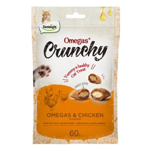 Dentalight Omegas & Chicken Crunchy Cat Treats 60g