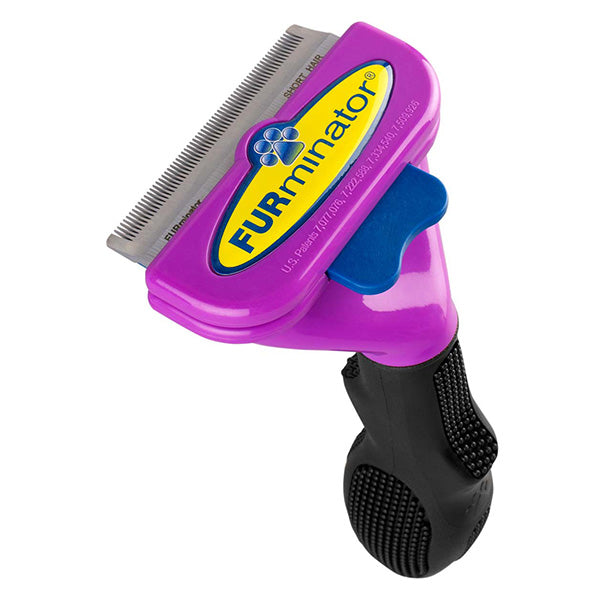 Furminator DeShedding Tool - Large Short Hair Cat (Metallic Purple)