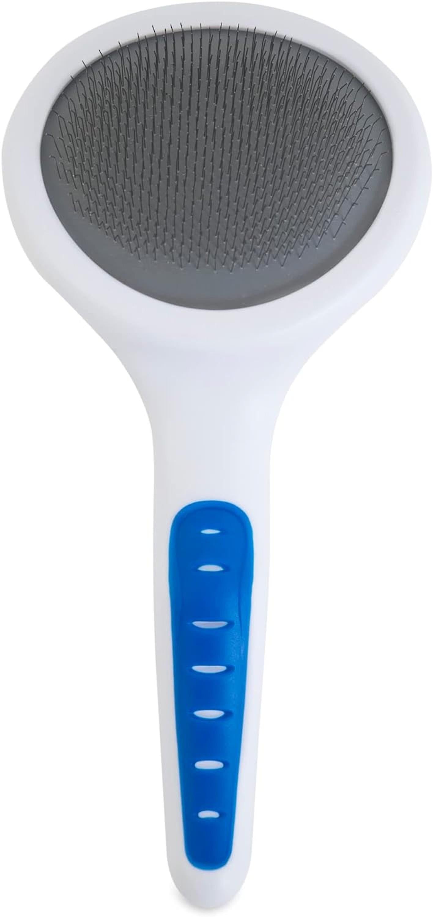 JW Slicker Brush dog grooming blue