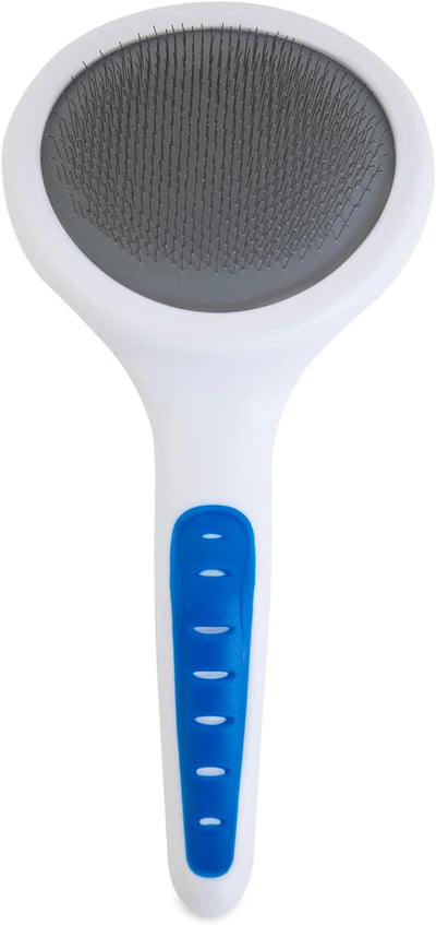 JW Slicker Brush dog grooming blue