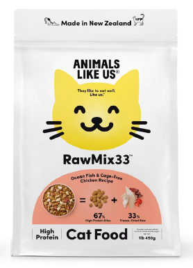 Animals Like Us RawMix33 Ocean Fish & Cage-Free Chicken Cat Food
