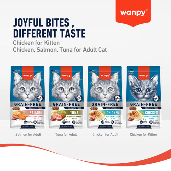 Wanpy Grain Free Adult Cat Food Tuna Recipe 1.5kg