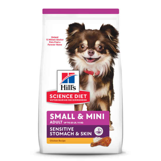 Hill's Science Diet Adult Sensitive Stomach & Skin Small & Mini Breed Dry Dog Food