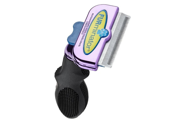 Furminator DeShedding Tool - Large Short Hair Cat (Metallic Purple)