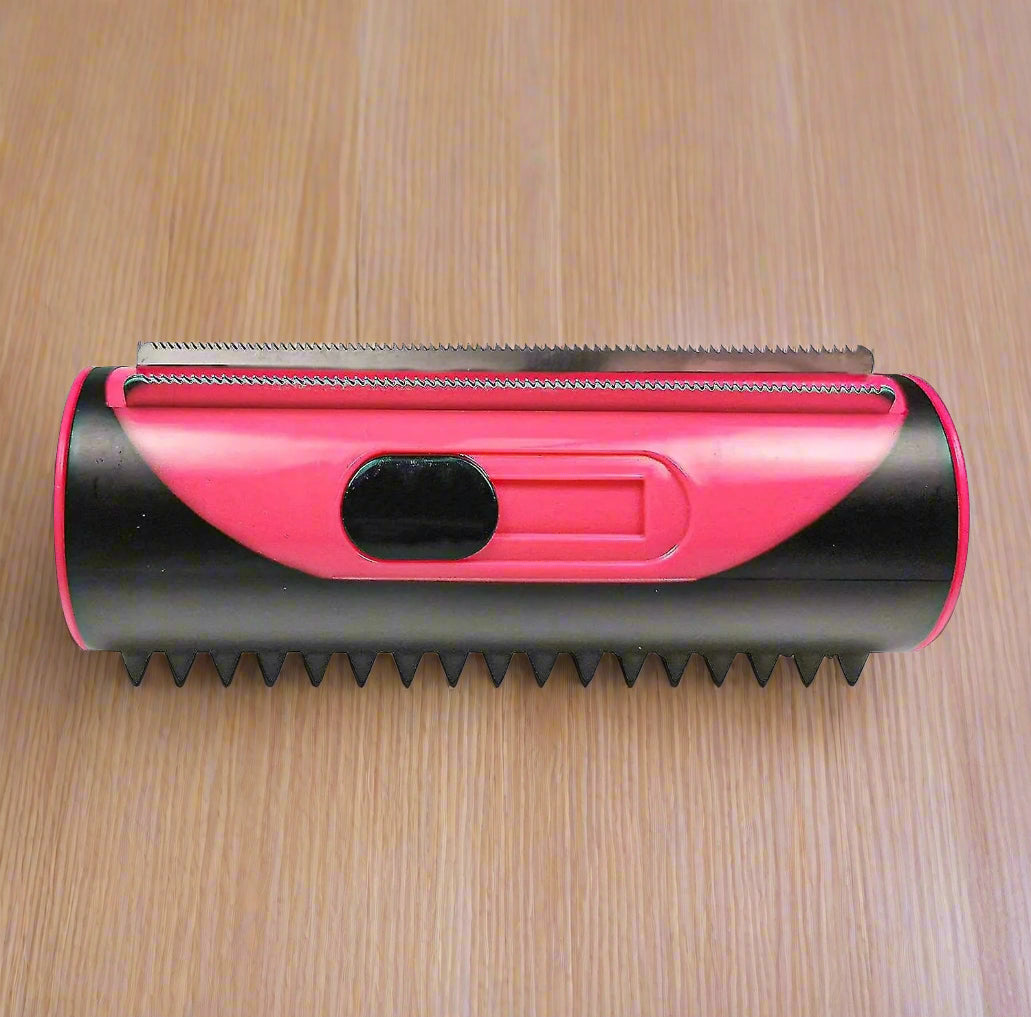 Silky Brush Dog Grooming Red