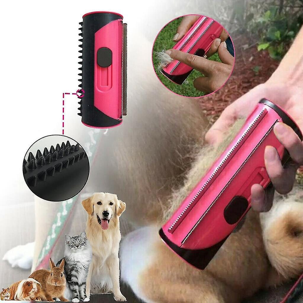 Silky Brush Dog Grooming Red