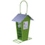 Bird Feeder Nobby GURLI - Metal Feeder for Fresh Food & Coarse Seeds | Green/Gray