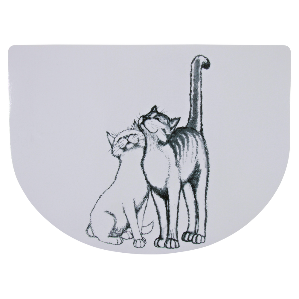 Petrageous Zentangle Cat Feeding Placemat 48 x 30cm