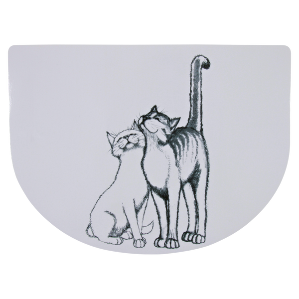 Petrageous Zentangle Cat Feeding Placemat 48 x 30cm