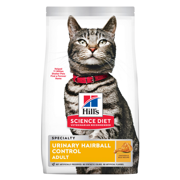 Hill's Science Diet Adult Urinary Hairball Control Chicken Dry Cat Food
