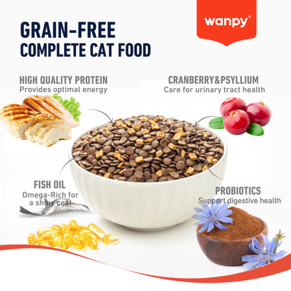 Wanpy Grain Free Adult Cat Food Chicken Recipe