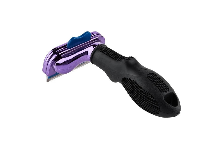 Furminator DeShedding Tool - Large Short Hair Cat (Metallic Purple)