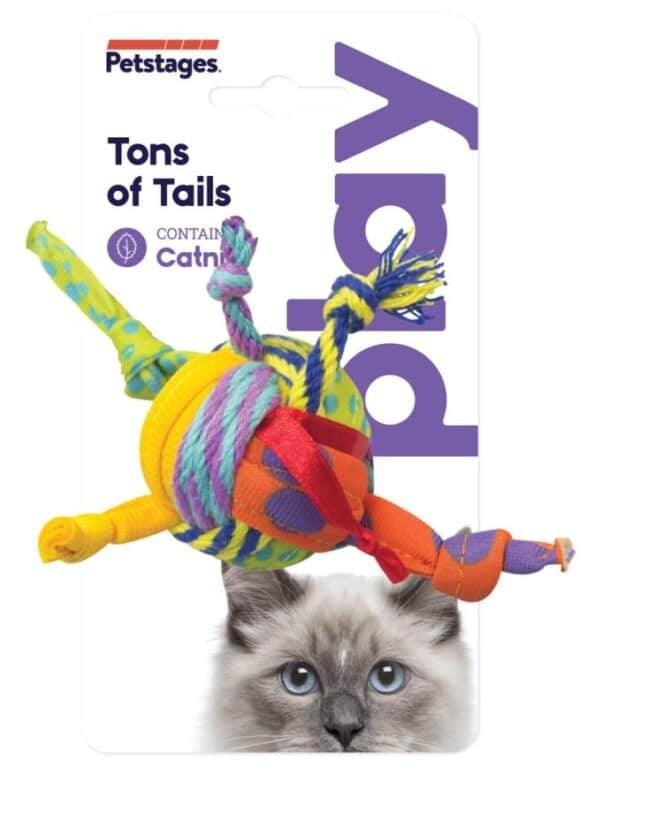 Petstages Tons of Tails Catnip Dental Cat Toy