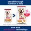Two packages of Hill's Science Diet dog food for large breeds with a blue banner and text about breakthrough nutrition and Activbiome technology.