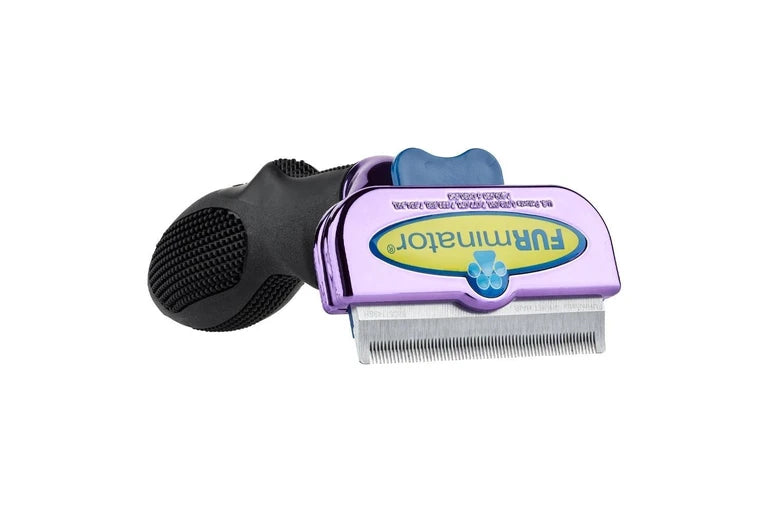 Furminator DeShedding Tool - Large Short Hair Cat (Metallic Purple)