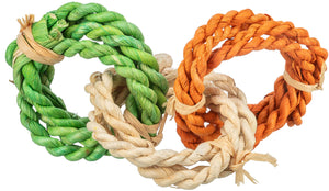 Trixie Maize Leaf Rings Small Animal Toy - 6 x 15cm