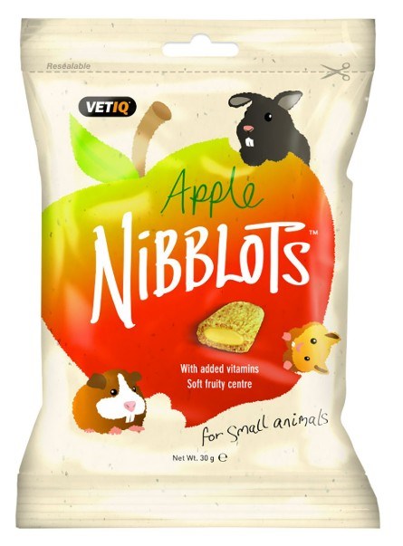 Nibblots Apple Small Animal Treats - 30g