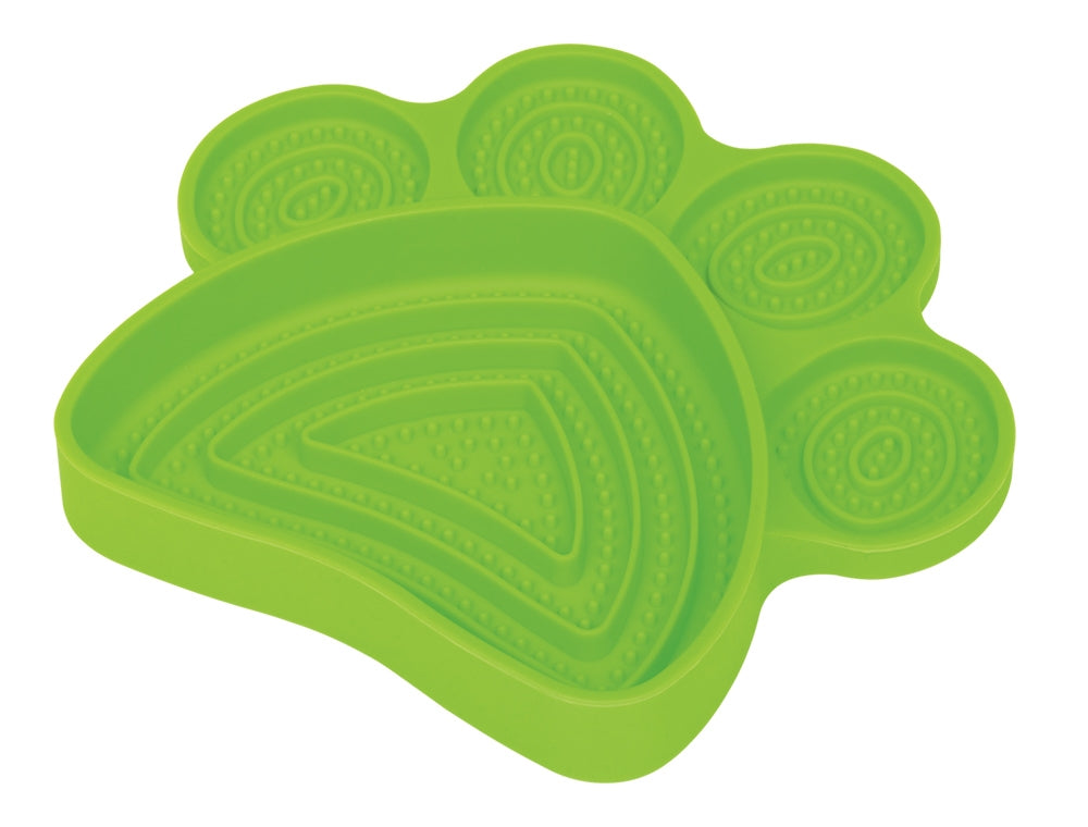 Silicone Slow Feeder Dog Bowl Paw Shape - Non-Slip with Suction Cup | Dishwasher Safe