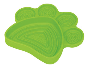 Silicone Slow Feeder Dog Bowl Paw Shape - Non-Slip with Suction Cup | Dishwasher Safe