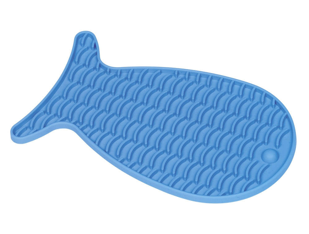Nobby Silicone Slow Feeder Dog Bowl - Fish Shape