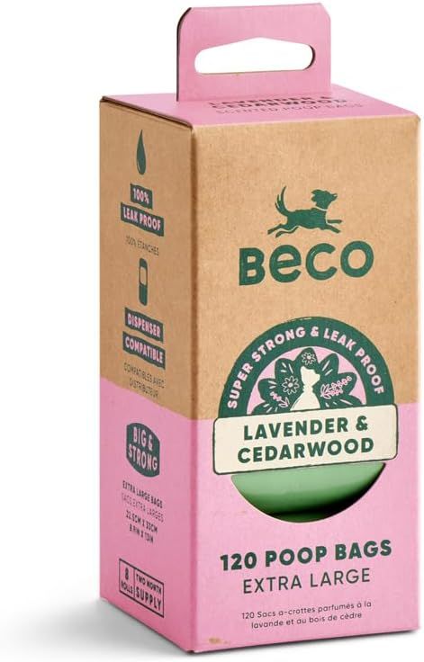 Beco Lavender & Cedarwood Scented Poop Bags 120 Pack