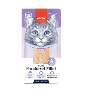 Wanpy Pure Mackerel Fillet Cat Treat 25g