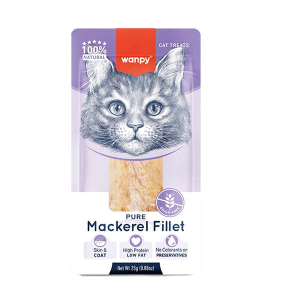 Wanpy Pure Mackerel Fillet Cat Treat 25g
