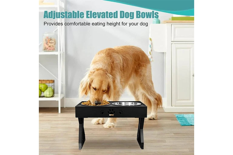 Adjustable Elevated Pet Bowl Mightyape