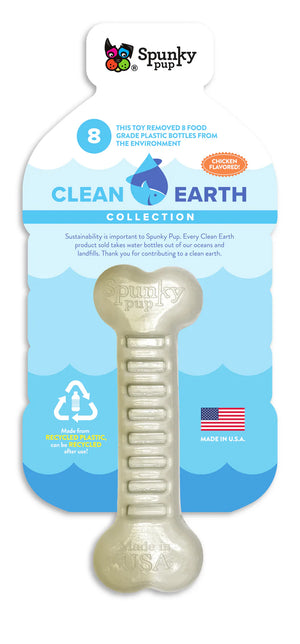 Clean Earth Recycled Dog Bone | Eco-Friendly Dog Chew Toy