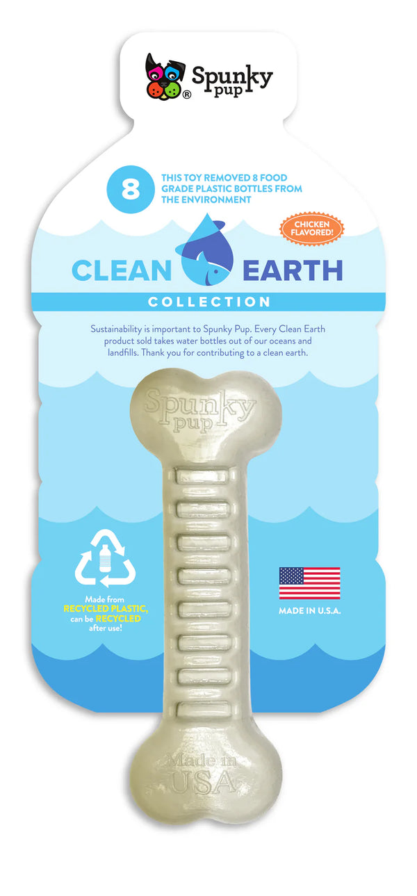 Clean Earth Recycled Dog Bone | Eco-Friendly Dog Chew Toy
