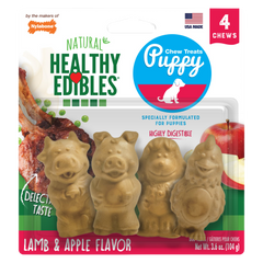 Nylabone Healthy Edibles Puppy Pals Chew Treats 4 Pack