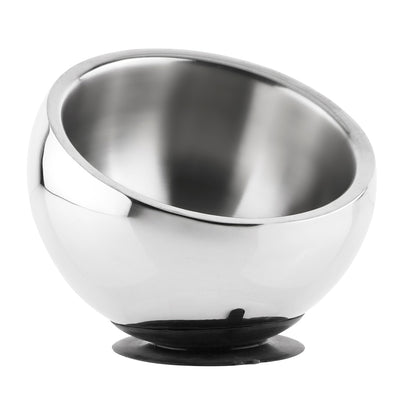 Stainless Steel Dog Bowl - Double Walled with Suction Cup Base
